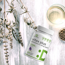 Load image into Gallery viewer, Vitex Supplement for Women – Vitex Chasteberry Supplement 1000mg Per Serving Plus Dong Quai Root, 240 Veggie Capsules