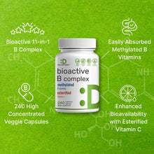 Load image into Gallery viewer, Bioactive Vitamin B Complex, 240 Veggie Capsules