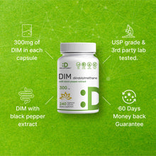 Load image into Gallery viewer, DIM with Black Pepper Extract 300mg, 240 Vegetarian Capsules
