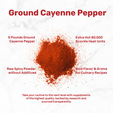 Load image into Gallery viewer, Ground Cayenne Pepper Powder, 5 Pounds