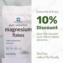 Load image into Gallery viewer, Unscented Magnesium Flakes, 10lbs