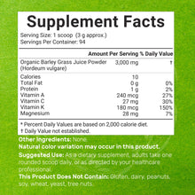Load image into Gallery viewer, Sustainably US Grown, Organic Barley Grass Juice Powder, 10oz