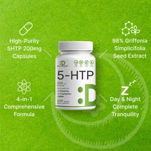 Load image into Gallery viewer, 5-HTP 200mg Per Serving, 240 Capsules

