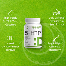 Load image into Gallery viewer, 5-HTP 200mg Per Serving, 240 Capsules