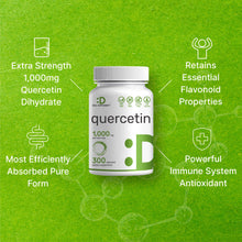 Load image into Gallery viewer, Quercetin 1,000mg Per Serving, 300 Capsules