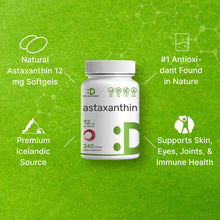 Load image into Gallery viewer, Astaxanthin 12mg, 240 Mini Softgels