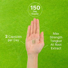 Load image into Gallery viewer, Tongkat Ali Extract 300:1 400mg & Maca Root 400mg | 300 Capsules