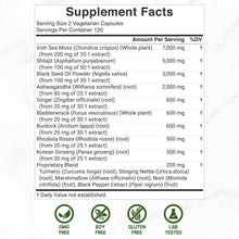 Load image into Gallery viewer, Irish Sea Moss 7,000mg Per Serving, 240 Veggie Capsules
