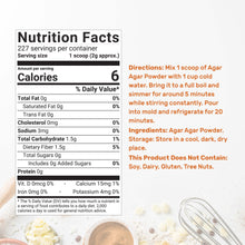 Load image into Gallery viewer, Unflavored Agar Agar Powder, 1 Pound