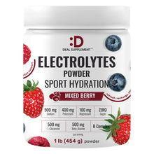 Load image into Gallery viewer, Electrolytes Powder, 1lb – Sugar Free Mixed Berry Flavor