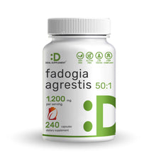Load image into Gallery viewer, Fadogia Agrestis Extract 1200mg Per Serving, 240 Capsules
