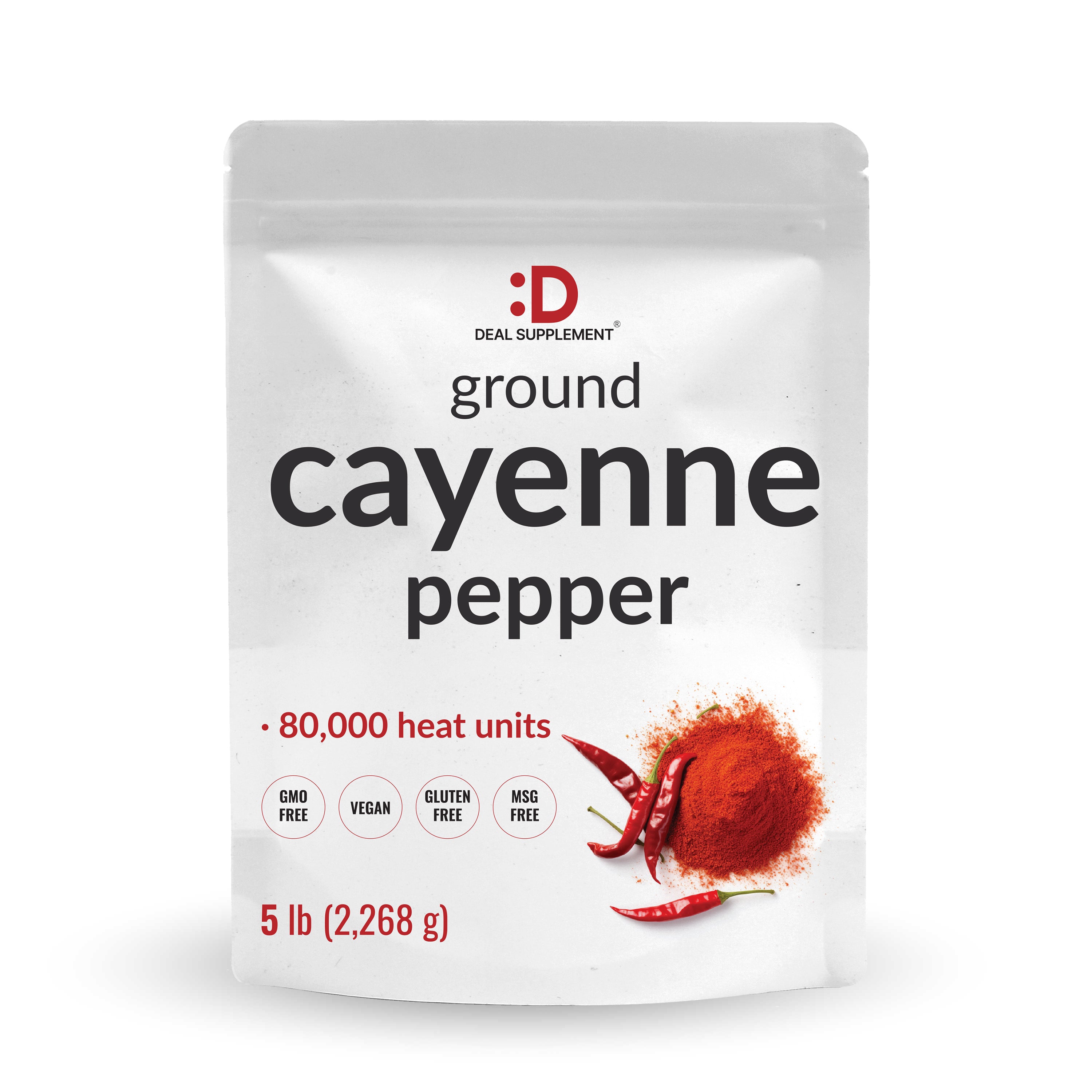 Cayenne Pepper Powder – 5 LB All Natural Red Pepper, 50,000 SHU Heat Level