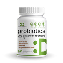 Load image into Gallery viewer, Probiotics 200 billion CFU 40 strains with Magnesium, 240 Vegetarian Capsules