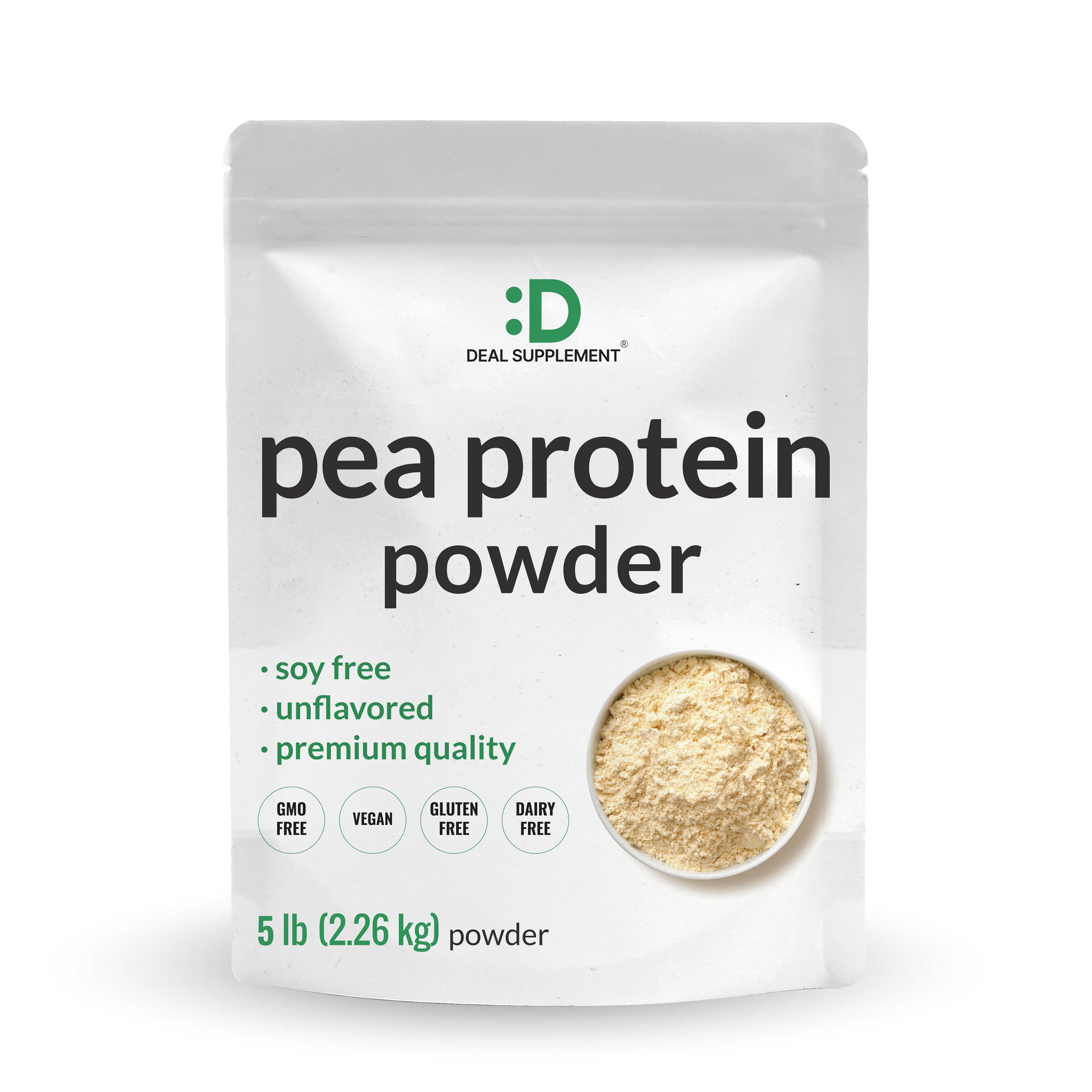 Unflavored Pea Protein Powder, 5lbs Deal Supplement