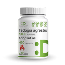 Load image into Gallery viewer, Fadogia Agrestis 1,000mg & Tongkat Ali (Longjack) 400mg, 240 Capsules