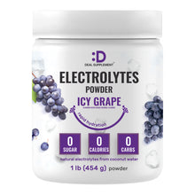 Load image into Gallery viewer, Electrolytes Powder Icy Grape Flavor 1lb