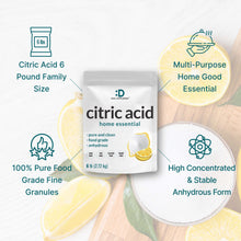 Load image into Gallery viewer, Citric Acid 6 Pounds Fine Granular Powder