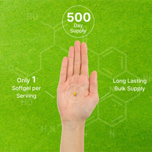 Load image into Gallery viewer, Folic Acid 1000 mcg (1 mg), 500 Coconut Oil Softgels