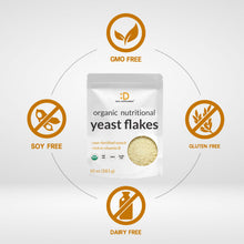 Load image into Gallery viewer, Organic Nutritional Yeast Flakes 10oz