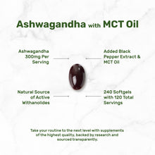 Load image into Gallery viewer, Ashwagandha with MCT Oil, 240 Softgels
