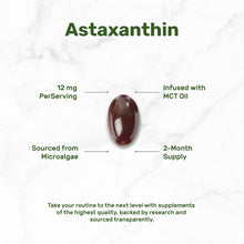 Load image into Gallery viewer, Astaxanthin 12mg with MCT Oil, 120 Softgels
