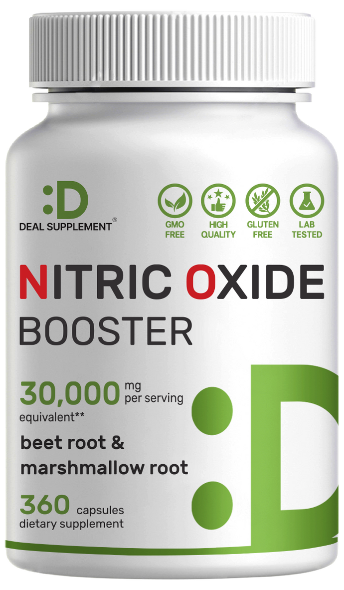 Nitric Oxide Booster 30,000mg Equivalent, 360 Capsules