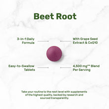 Load image into Gallery viewer, Beet Root with Grape Seed &amp; CoQ10 4500mg, 360 Tablets
