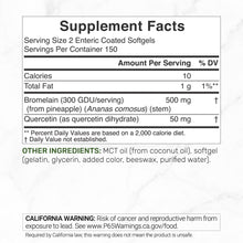 Load image into Gallery viewer, Bromelain 500mg, 300 Softgels
