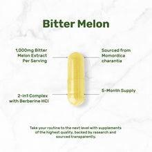 Load image into Gallery viewer, Bitter Melon with Berberine HCl, 300 Capsules
