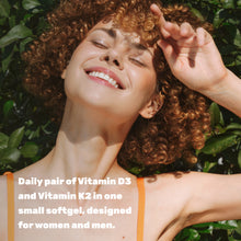 Load image into Gallery viewer, Vitamin D3 K2 5000IU Softgels with Sunflower Seed Oil

