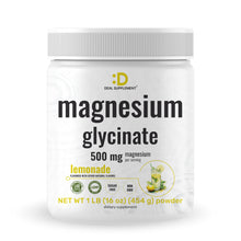 Load image into Gallery viewer, Magnesium Glycinate Powder Lemonade Flavor 1lb
