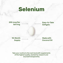 Load image into Gallery viewer, Selenium 200mcg with coconut oil, 300 Softgels
