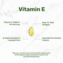 Load image into Gallery viewer, Vitamin E Supplements, 1,000 IU Per Serving, 240 Softgels
