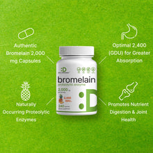 Load image into Gallery viewer, Bromelain Supplement 2,000mg, 240 Capsules
