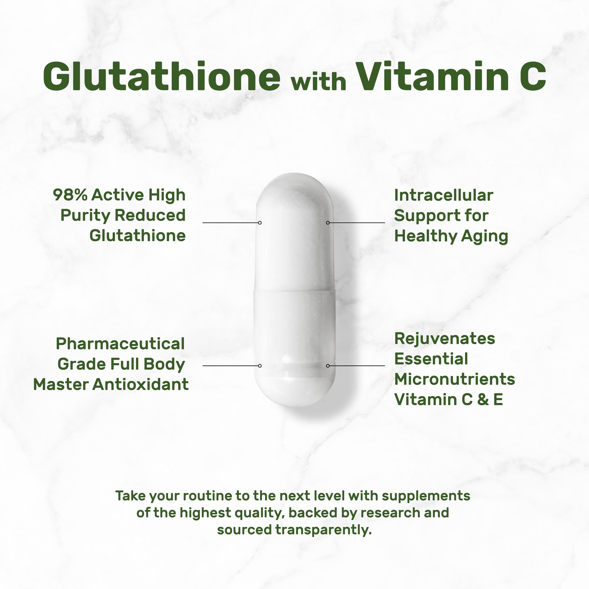 Glutathione Supplement 1,000mg Per Serving | 120 Capsules Deal Supplement Glutathione Supplement 1,000mg Per Serving | 120 Capsules Deal Supplement
