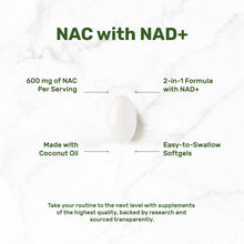 Load image into Gallery viewer, NAC with NAD+ Supplement, 250 Softgels
