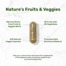 Load image into Gallery viewer, Nature’s Fruits &amp; Veggies Supplement, 240 Veggie Capsules
