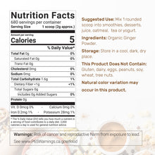 Load image into Gallery viewer, Organic Fresh Ginger Powder, 3lbs

