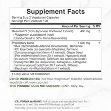 Load image into Gallery viewer, Resveratrol Complex 2,000mg, 240 Veggie Capsules
