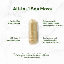 Load image into Gallery viewer, Irish Sea Moss 7,000mg Per Serving, 240 Veggie Capsules
