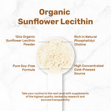 Load image into Gallery viewer, Organic Sunflower Lecithin Powder, 12oz
