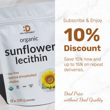 Load image into Gallery viewer, Organic Sunflower Lecithin Powder, 12oz
