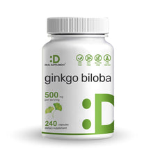 Load image into Gallery viewer, Ginkgo Biloba 500mg Per Serving, 240 Capsules
