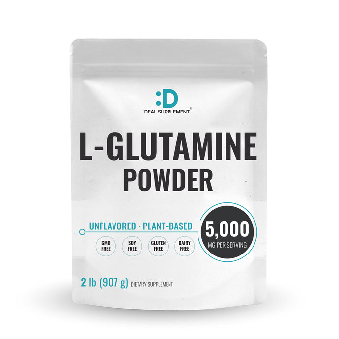 L Glutamine Powder Supplement, 5g Per Serving, 2lbs