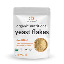 Load image into Gallery viewer, Organic Fortified Nutritional Yeast Flakes, 2lbs
