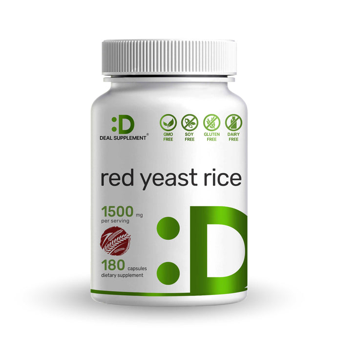 Red Yeast Rice 1,200mg Per Serving with CoQ10, 300 Capsules