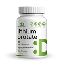 Load image into Gallery viewer, Lithium Orotate 5mg, 240 Capsules

