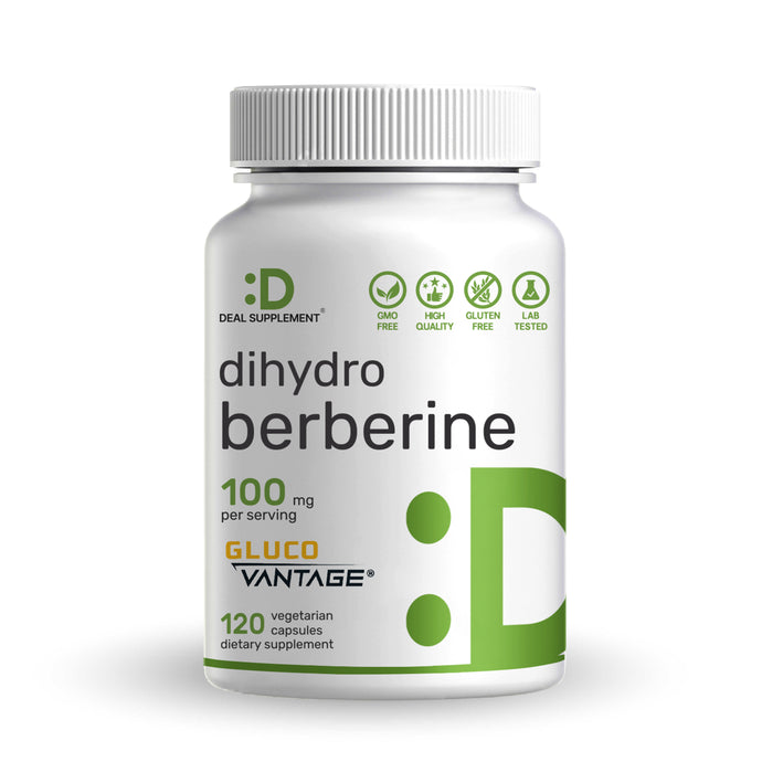 Dihydroberberine 100mg Per Serving, 120 Veggie Capsules