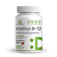 Load image into Gallery viewer, Methyl B-12 Vitamins 5000 mcg Per Serving, 240 Tablets
