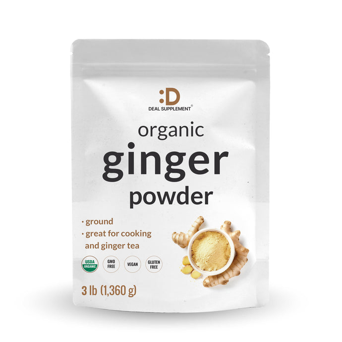 Organic Fresh Ginger Powder, 3lbs
